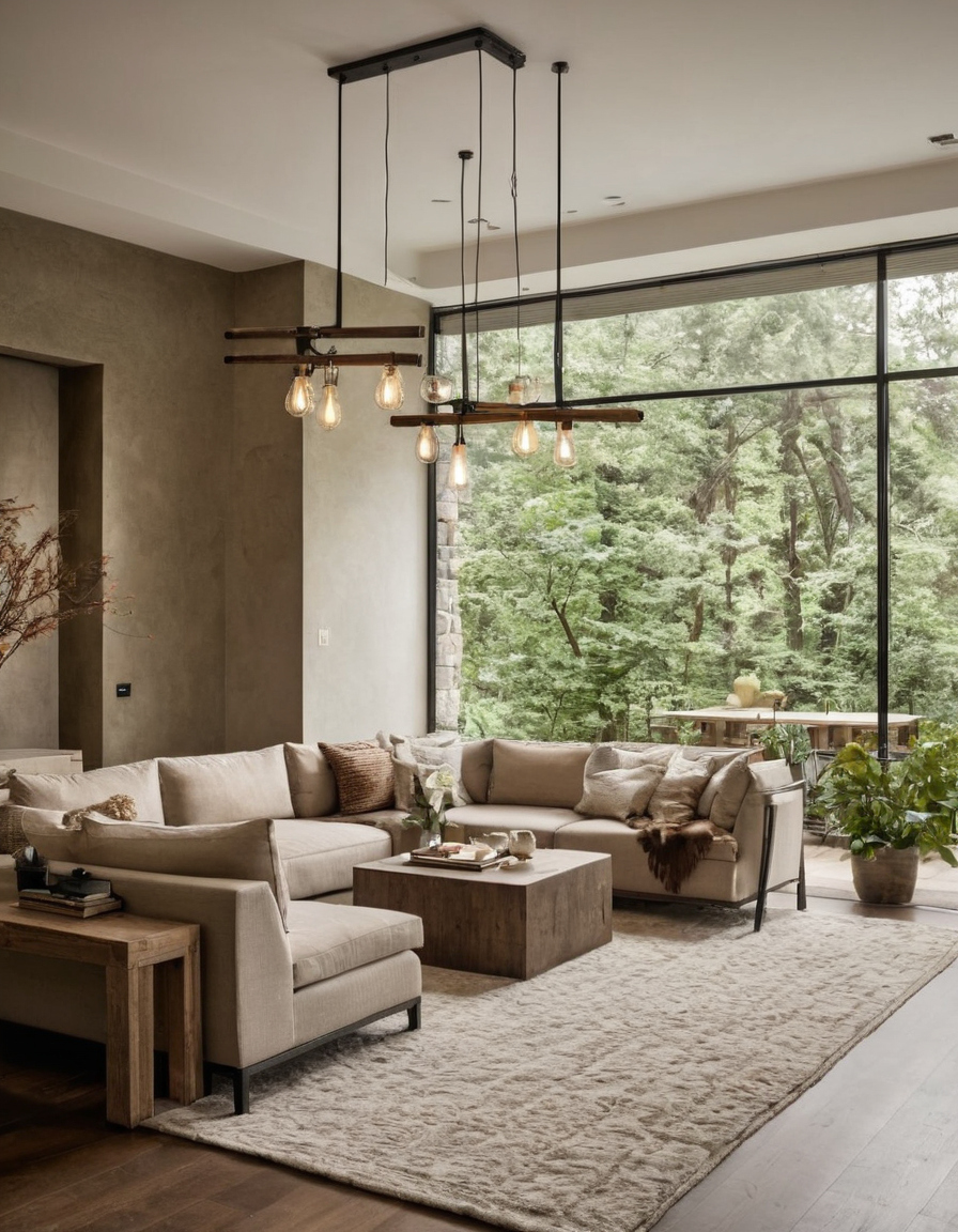 Pile height must clear door swings, let coffee tables sit level, and avoid trapping robotic vacuums shown in a luxury residential interior