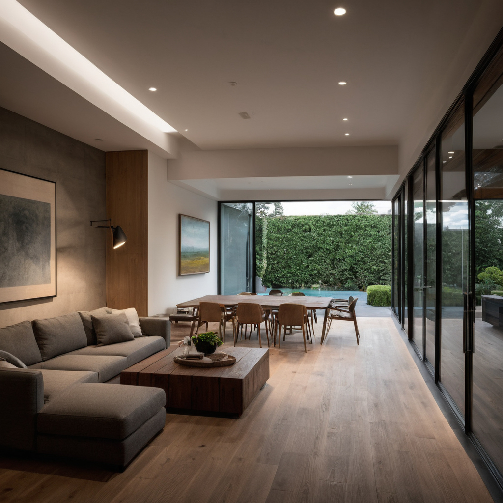 Fixed finishes determine which paint undertones become visible in a room shown in a luxury residential interior
